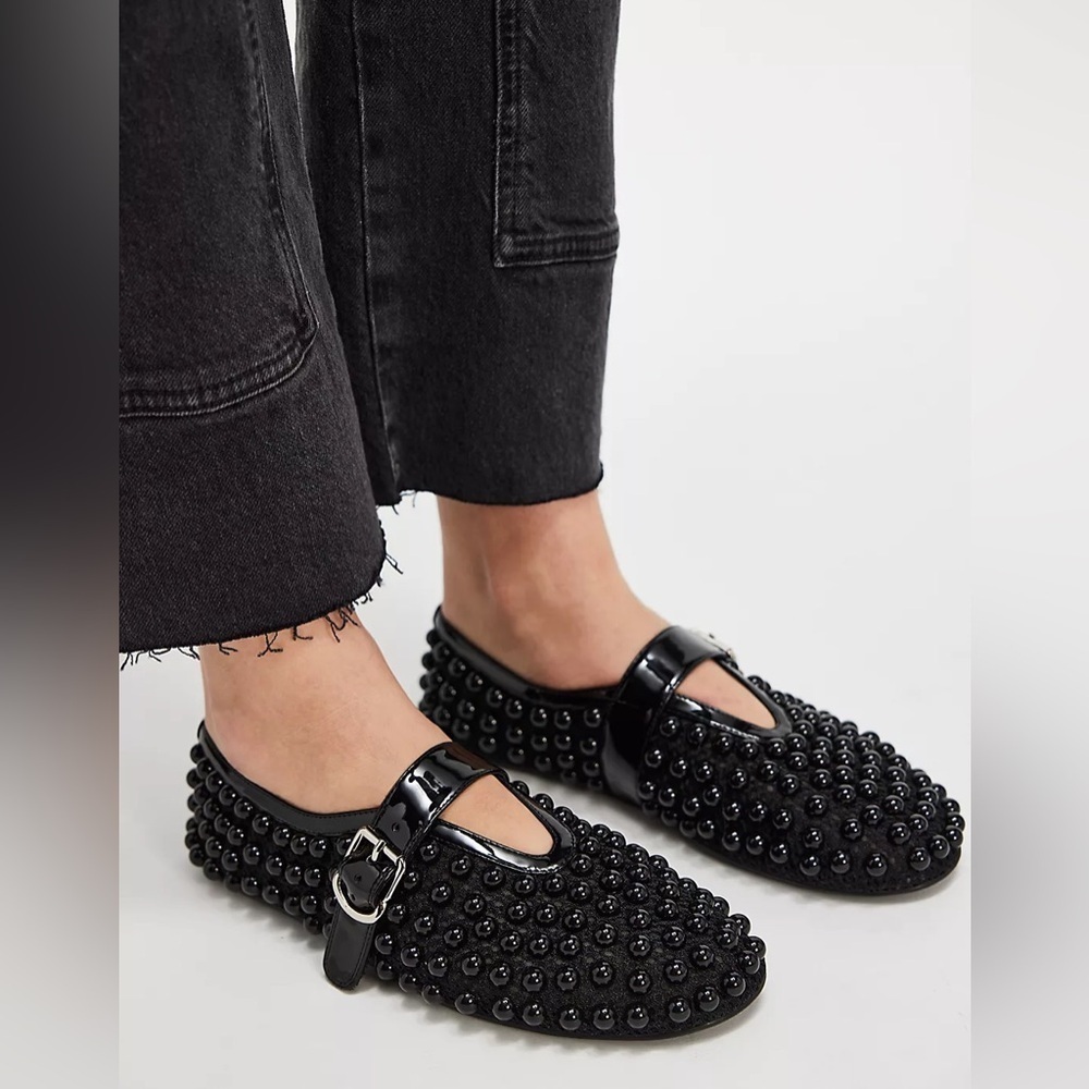 SOLD Jeffrey Campbell Trennel Mary Jane Studded Flats